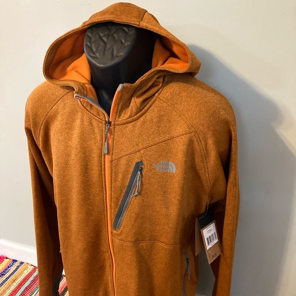 NEW The North Face Full Zip Hoodie Jacket XL Burnt Orange - Picture 2 of 8